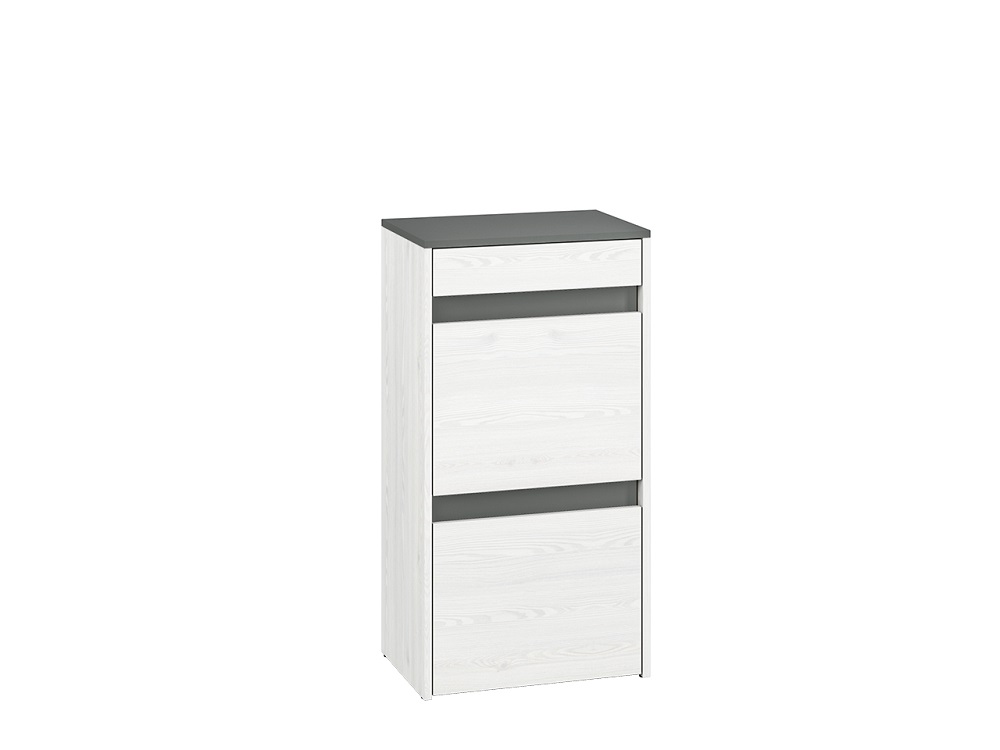 Szafka na buty HYGA 04 50 cm — sosna śnieżna / antracyt ML Meble