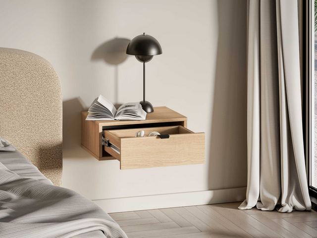 mlmeble-8c62cd1cb1e348b3bf0ebd67.jpg Szafka nocna wisząca REYNOS 09 45 cm — dąb mavelie naturalny ML Meble