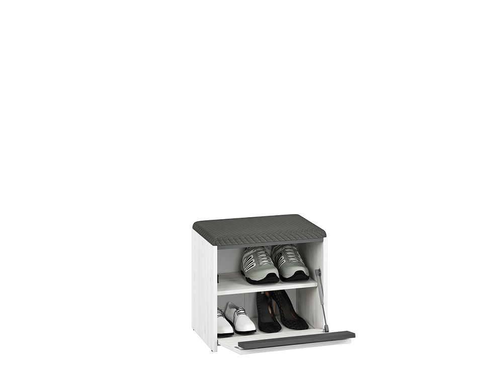 mlmeble-91ceff10a67f1f626282cf70.jpg Szafka na buty HYGA 01 50 cm — sosna śnieżna / antracyt ML Meble