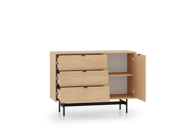 Komoda REYNOS 04 115 cm — dąb mavelie naturalny ML Meble