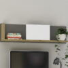 Półka wisząca FINI 10 116 cm — korpus dąb artisan / front biały ML Meble