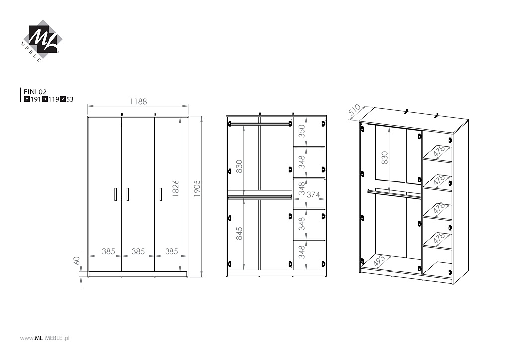 Szafa FINI 02 ML Meble