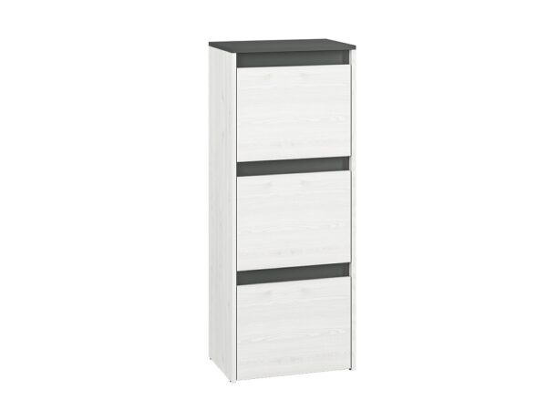 mlmeble-beb344f68b4b32d26b988a0a.jpg Szafka na buty HYGA 05 50 cm — sosna śnieżna / antracyt ML Meble
