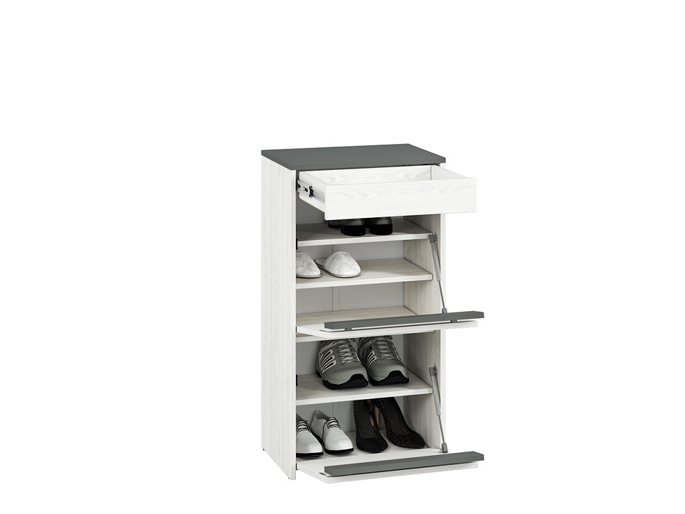 Szafka na buty HYGA 04 50 cm — sosna śnieżna / antracyt ML Meble
