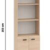 Regał ODELIS 03 60 cm — dąb lindberg ML Meble