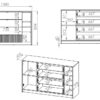 Komoda TORINO 06 ML Meble – 138 cm
