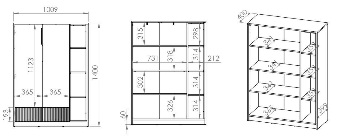 Komoda TORINO 05 ML Meble – 101 cm