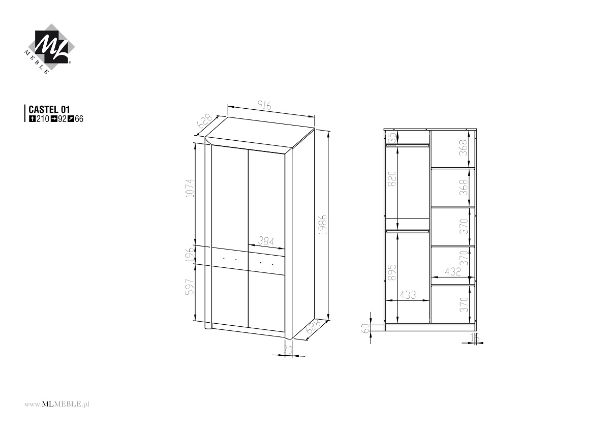 Szafa Castel 01 ML Meble