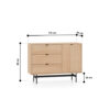 Komoda REYNOS 04 115 cm — dąb mavelie naturalny ML Meble