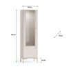 Witryna SANDRO 02 54 cm — kaszmir (cashmere) ML Meble