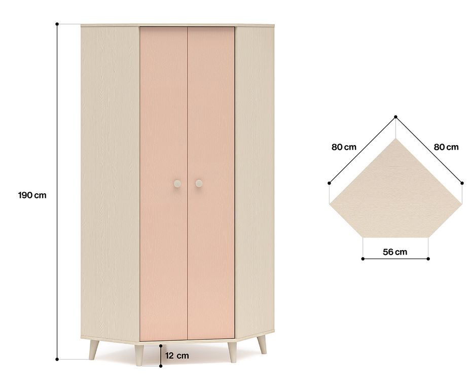 mlmeble-f2e76fc8389ec44ffad51347.jpg Szafa narożna MEVEL 01 | Millenial Pink | Piasek Pustyni ML Meble
