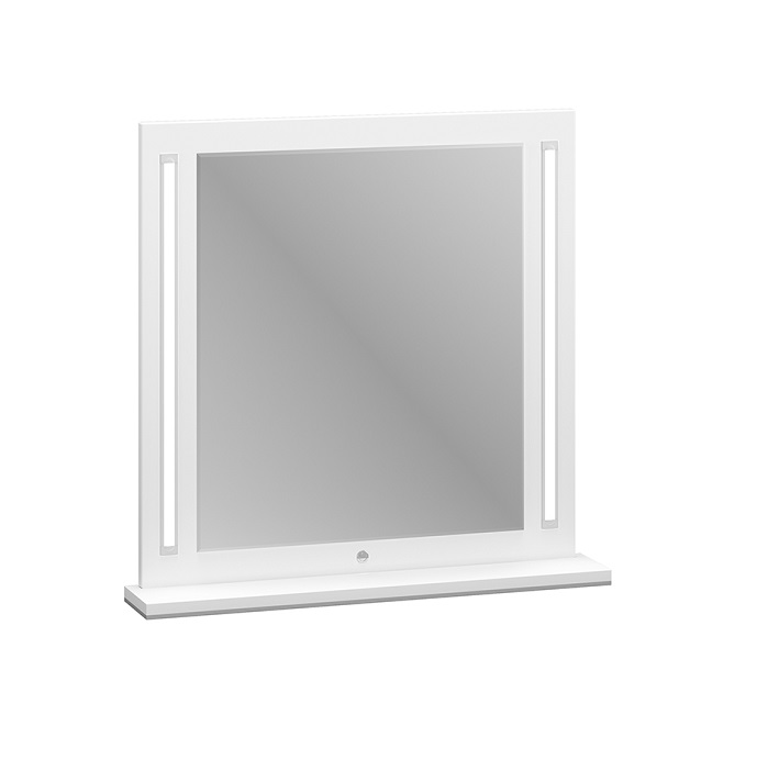 Lustro MIRROR 02 ML Meble – 69 × 67 cm, białe
