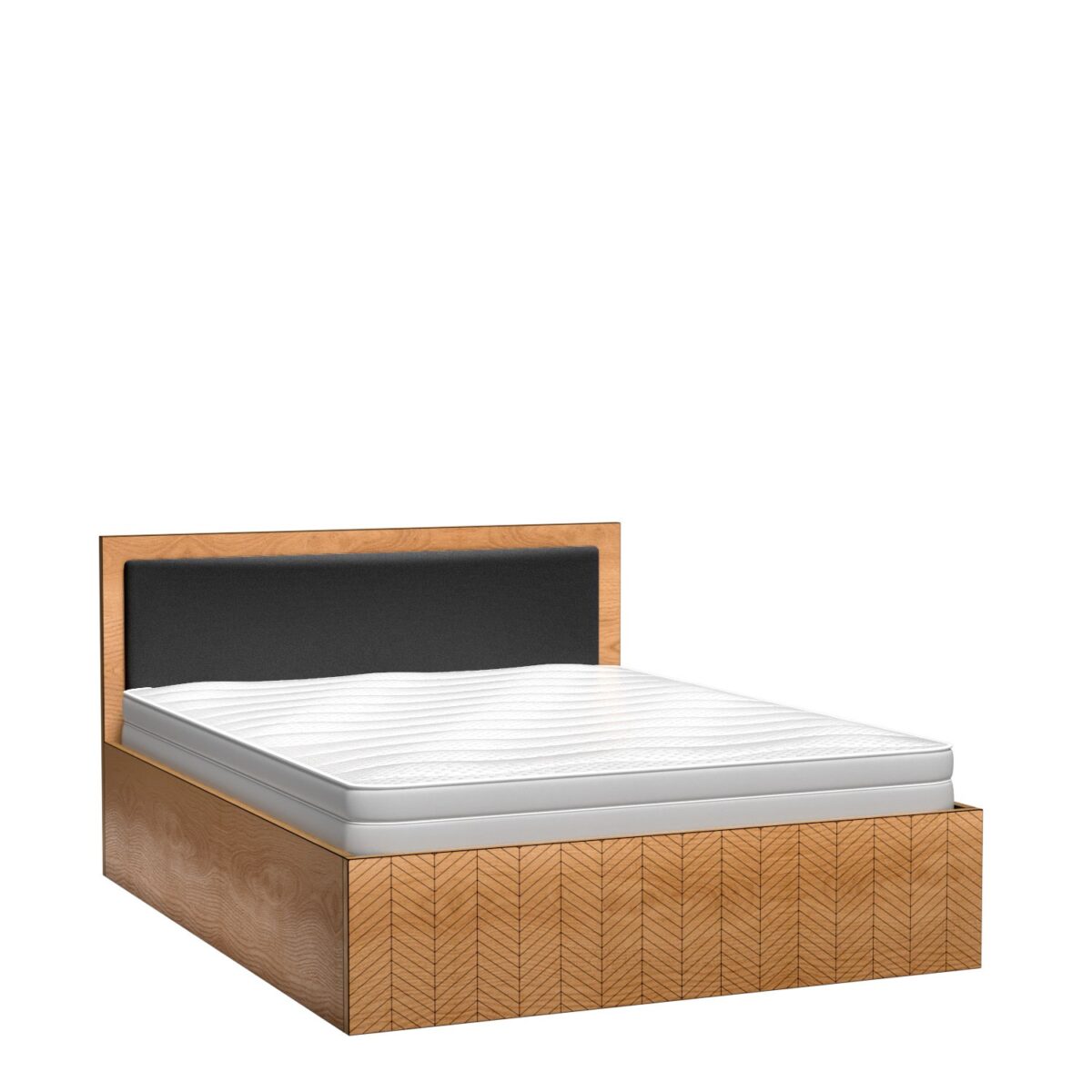 121020266acd25f8b49ab.jpeg DUŻE łóżko FONTI F-12 – dąb KARMEL 20365 NW Karmel – Woodeco
