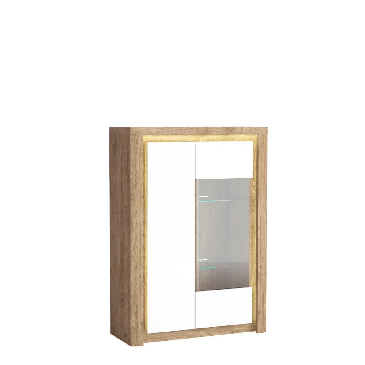 Witryna do salonu LIVINIO L-5 – RIBBECK+biel – KRONOSPAN 5493 + 8685 KRONOSPAN