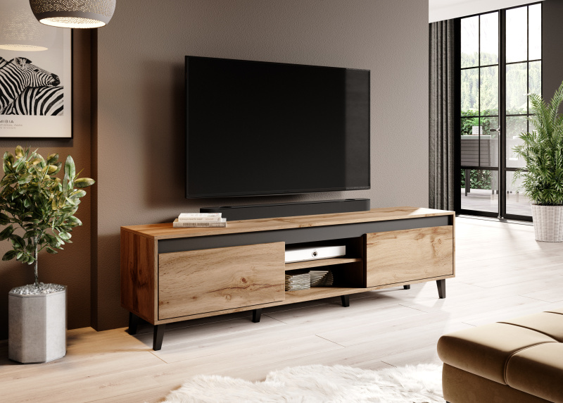 Szafka RTV NORD 2 RTV DAB WOTAN/ANTRACYT