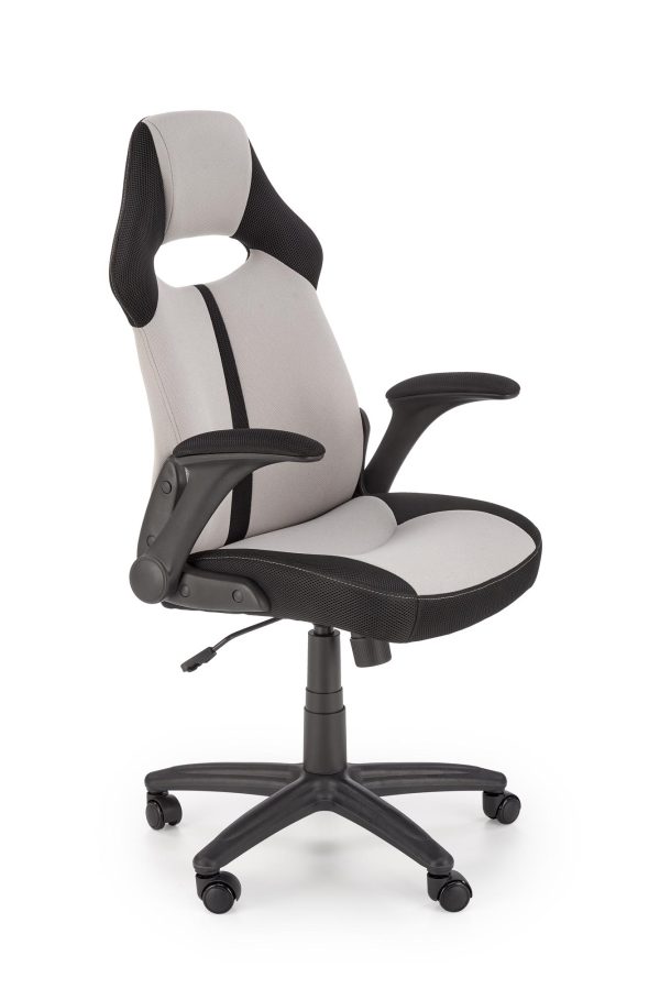 Fotel gabinetowy BLOOM, popielaty / czarny