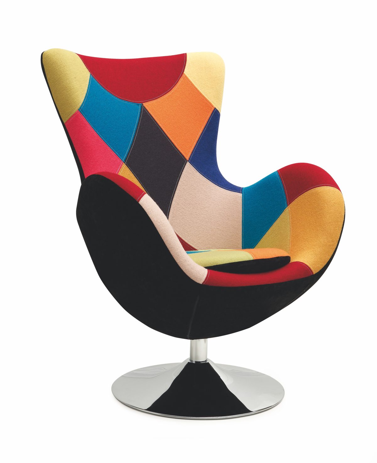 Fotel BUTTERFLY, patchwork