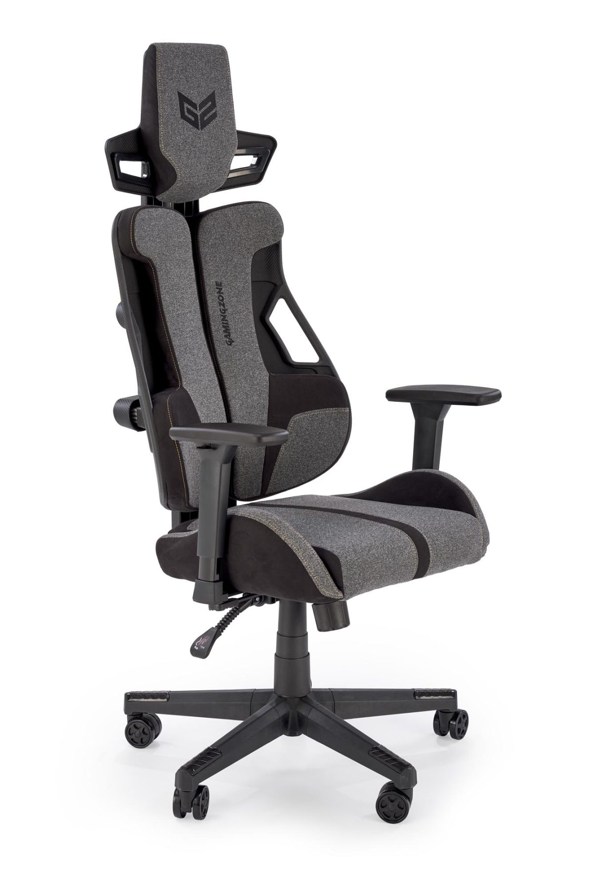 Fotel gabinetowy NITRO 2, tkanina, popielaty / czarny