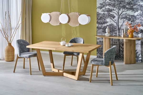 Stół rozkładany MASSIVE 3, 160-250x90x77 cm dąb naturalny / dąb naturalny