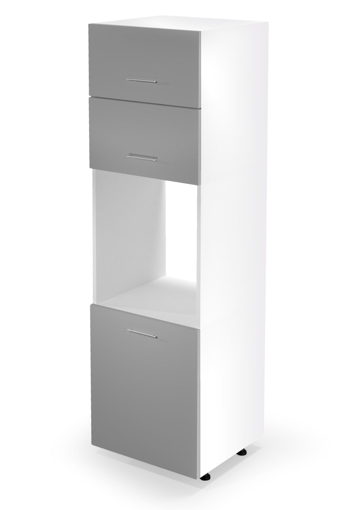 Szafka dolna wysoka VENTO DP-60/214, front: jasny popiel
