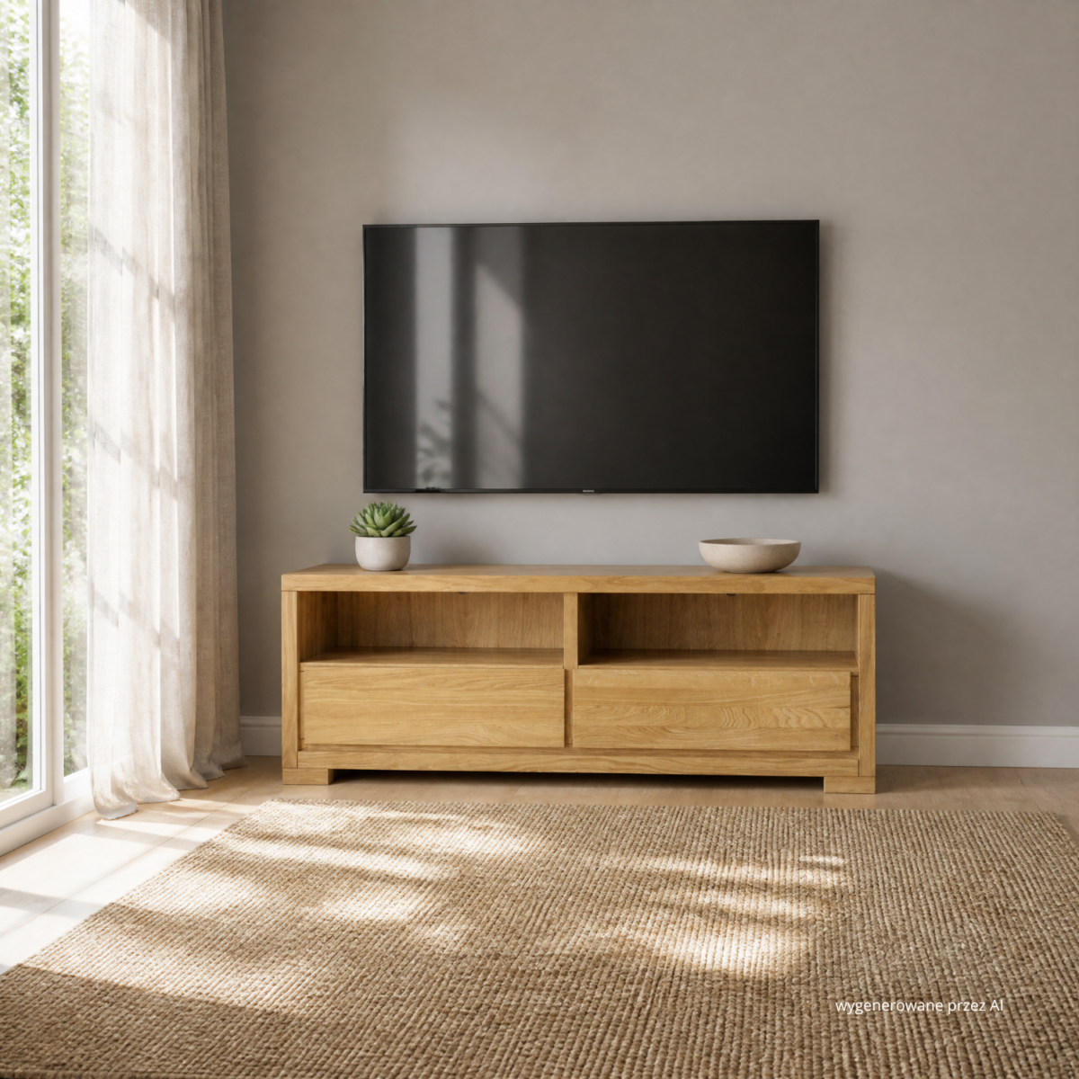 Szafka RTV dębowa CLASSIC RV351