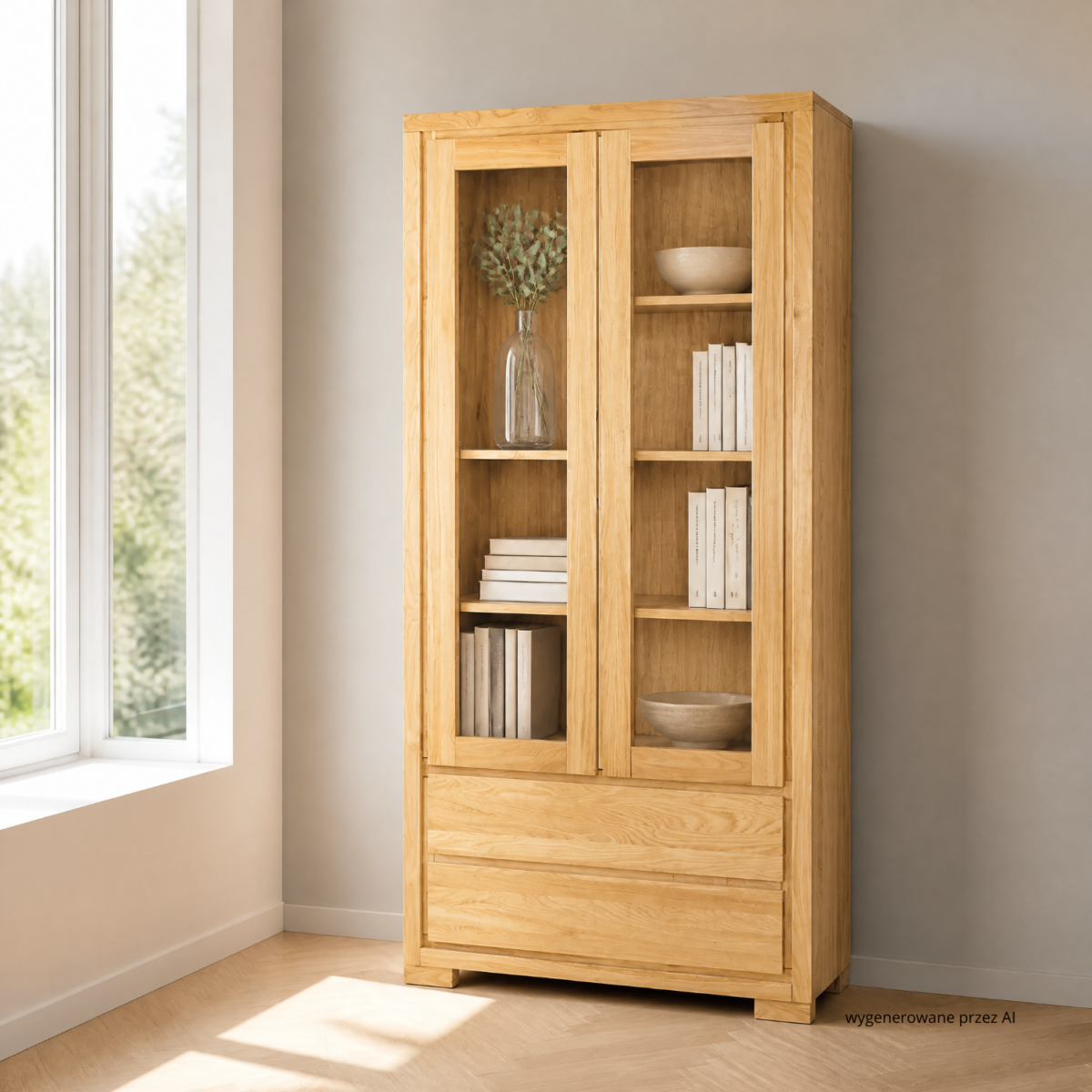 Witryna dębowa CLASSIC KW352