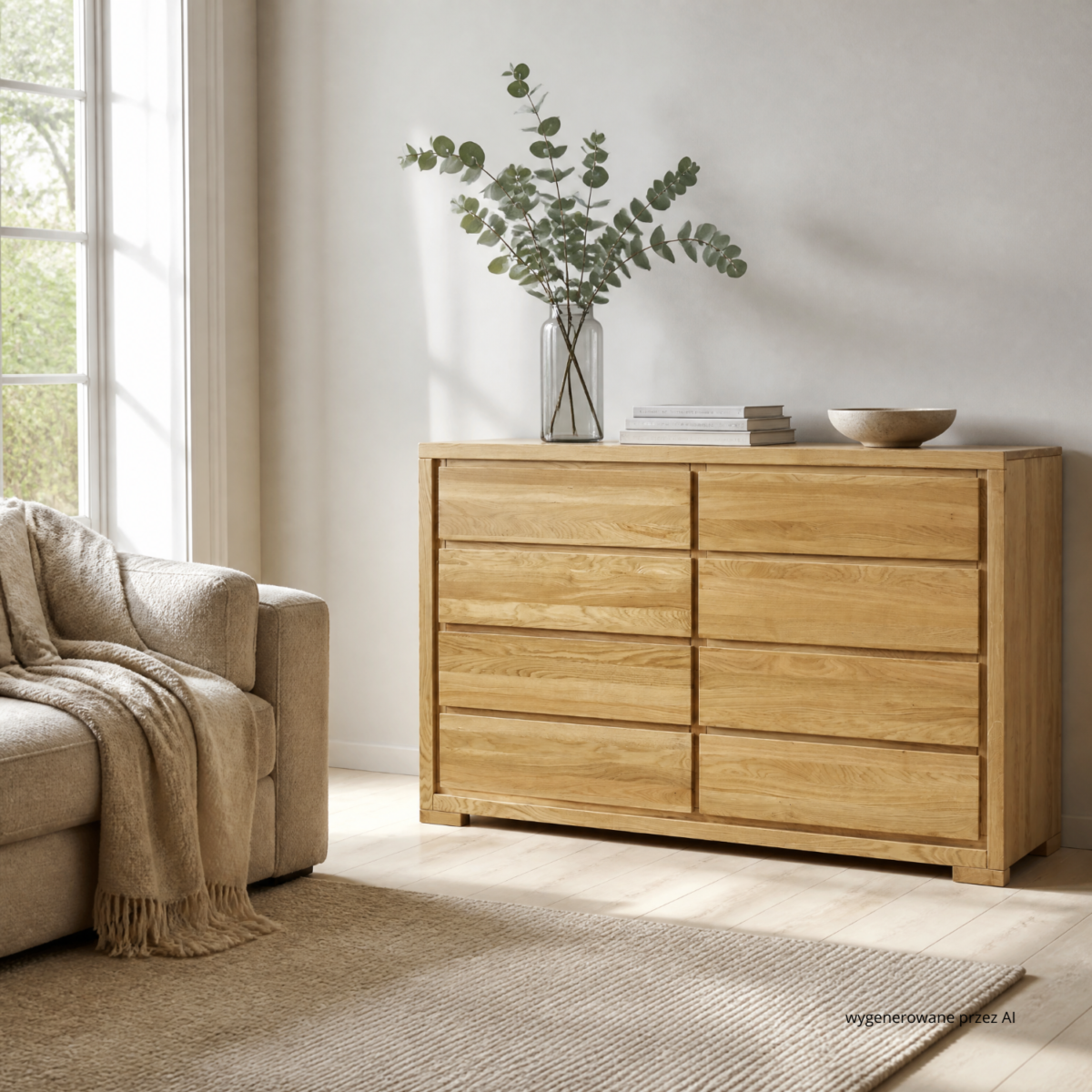 Komoda dębowa CLASSIC KD356