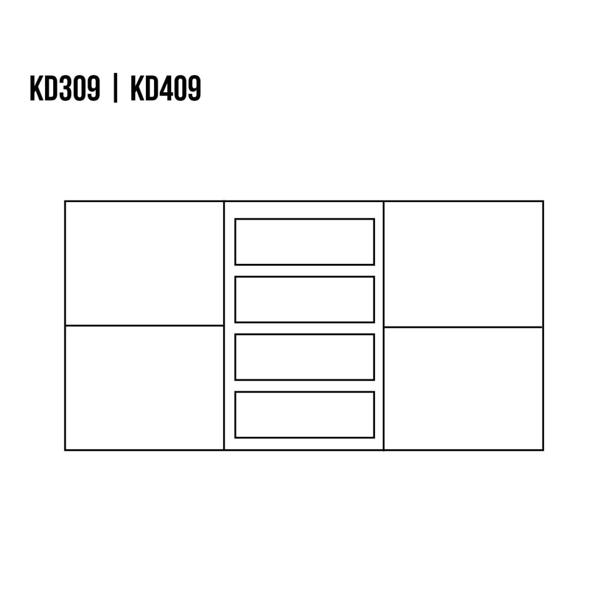 Komoda dębowa VIP KD309