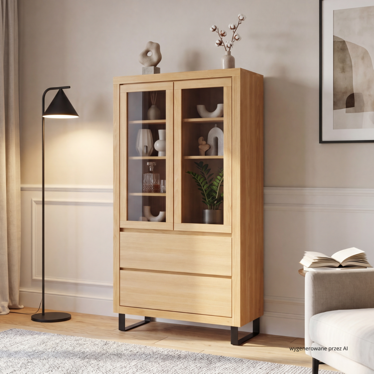 Witryna bukowa VIP KW407