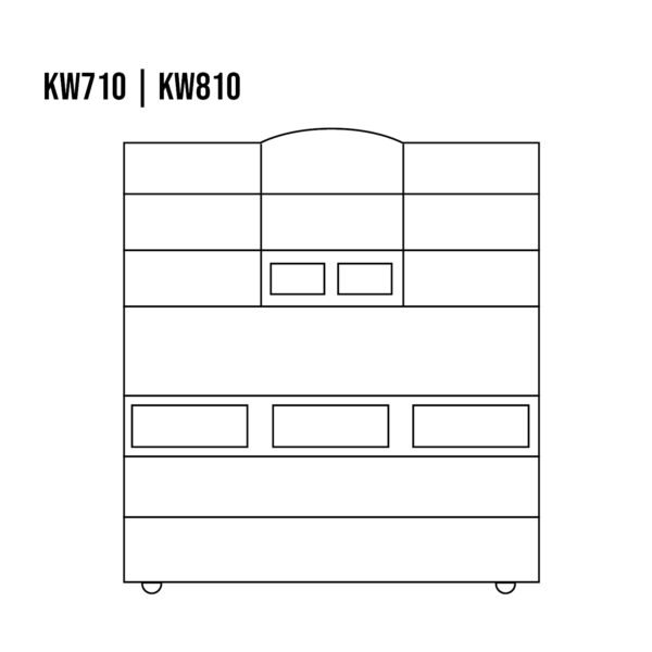 Witryna sosnowa RUSTIKAL KW810