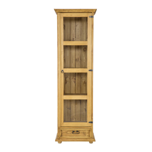 Witryna sosnowa RUSTIKAL KW701 lewa