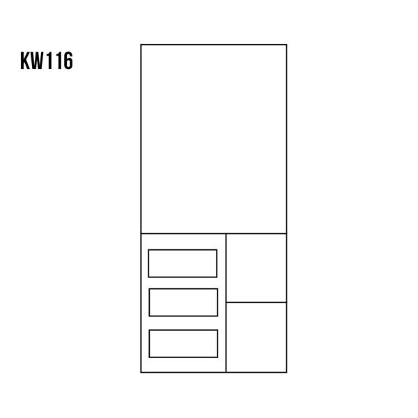 Witryna sosnowa DOULIS KW116
