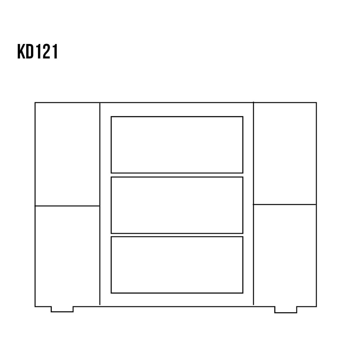 Komoda sosnowa CORSICA KD121