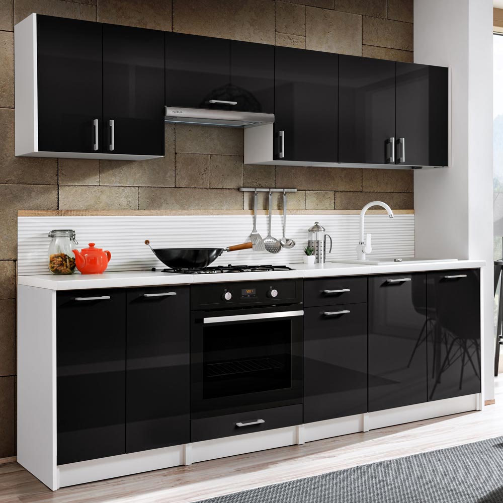 Zestaw mebli kuchennych Eco Model 2,4 m z WO6 Slim Layman