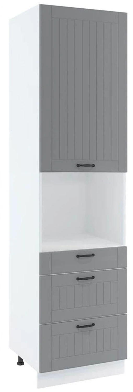 60 dolna słupek zabudowa piekarnika kompaktowego, 3 szuflady wys. 213.7 cm Layman 60 dolna słupek zabudowa piekarnika kompaktowego, 3 szuflady wys. 213.7 cm Layman