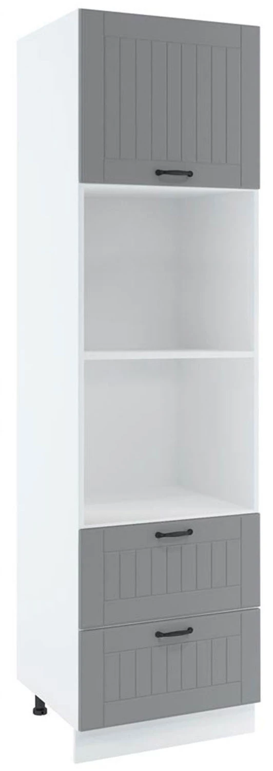 60 dolna słupek zabudowa piekarnika kompaktowego i mikrofalówki, 2 szuflady wys. 213.7 cm Layman