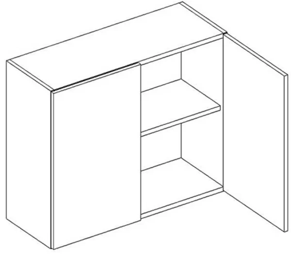 Górna 2-drzwiowa, wys. 58 cm Layman