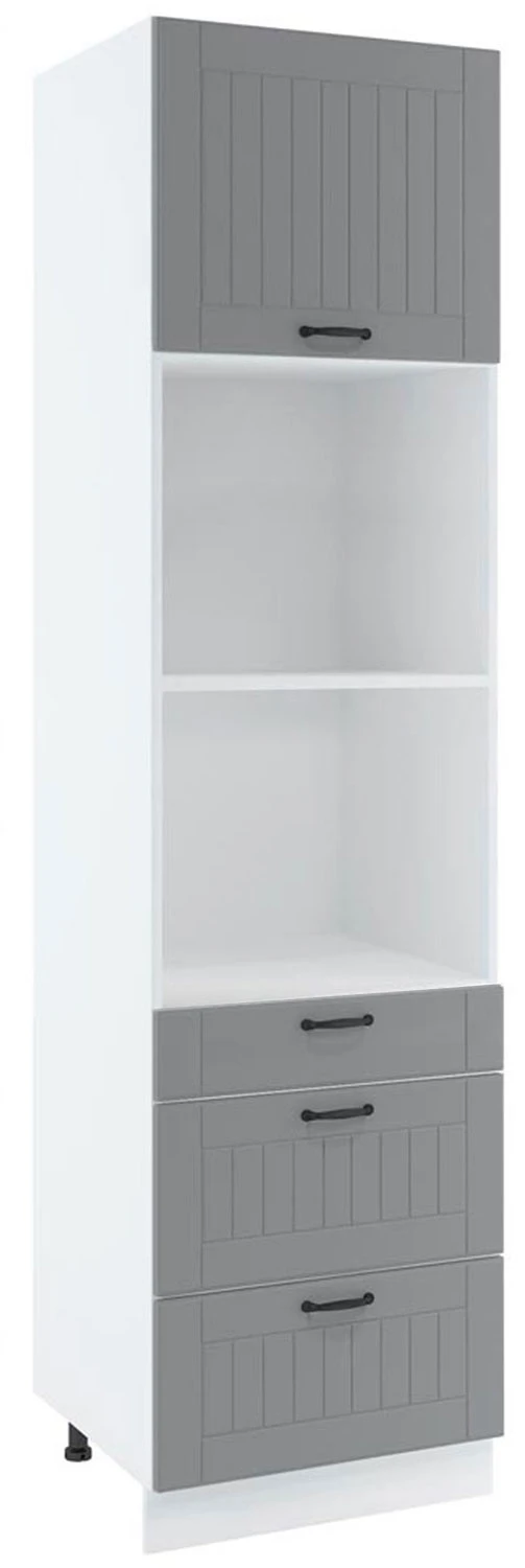 60 dolna słupek zabudowa piekarnika kompaktowego i mikrofalówki, 3 szuflady wys. 235.7 cm Layman