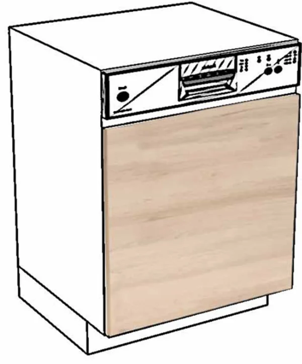 Front do zmywarki 60, panel odkryty Layman