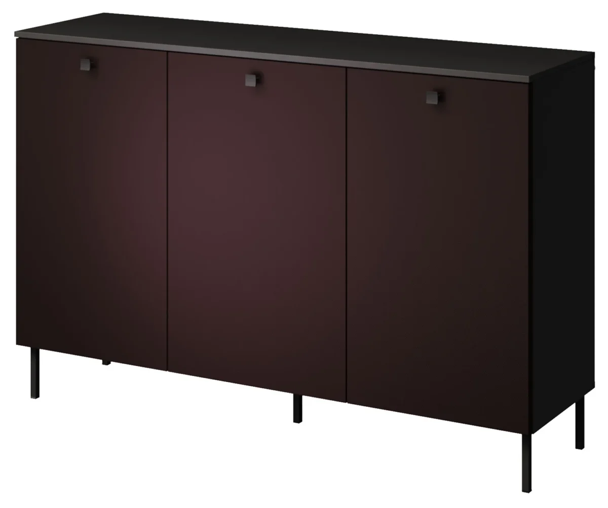 Burgundowa komoda salonowa Kiss K-KOM3 Layman