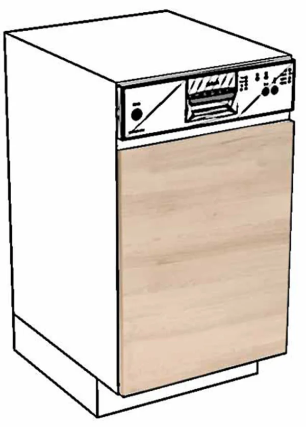 Front do zmywarki 45, panel odkryty Layman