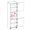 60 dolna słupek zabudowa piekarnika wys 213.7 cm Layman 2 60 dolna słupek zabudowa piekarnika wys 213.7 cm Layman 2