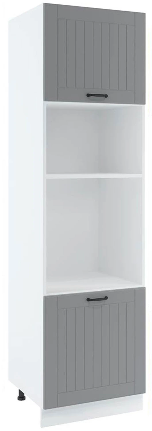 60 dolna słupek zabudowa piekarnika zlicowanego z linią blatu i mikrofalówki wys. 213.7 cm Layman