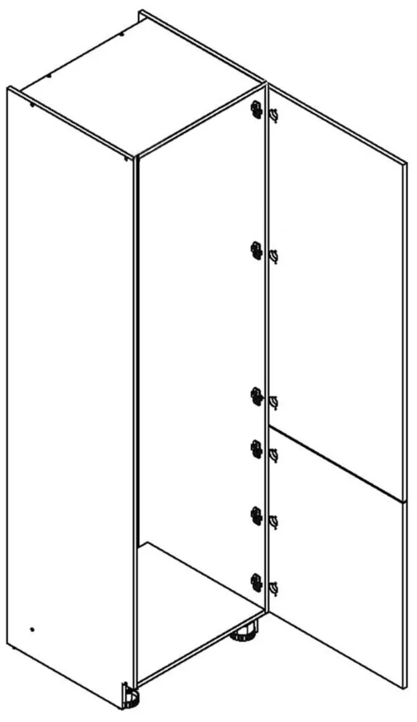 60 Dolna słupek zabudowa lodówki wys. 2357 mm Layman