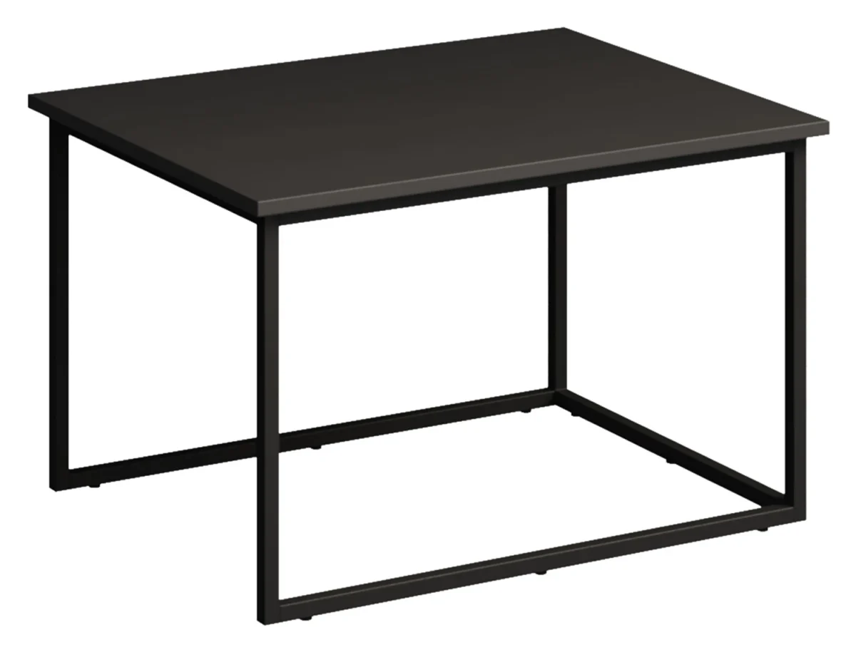 Czarny stolik loft do salonu Kiss K-STOL2 Layman