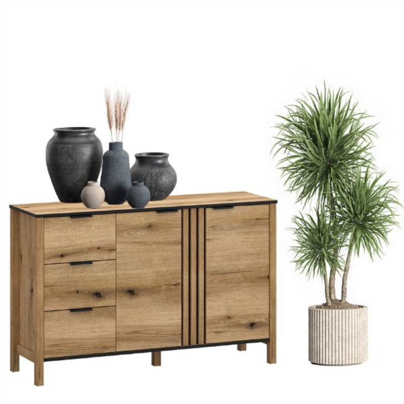 Komoda HELIX 2d3s [K] dąb evok | Mebelbos — zdjęcie 4