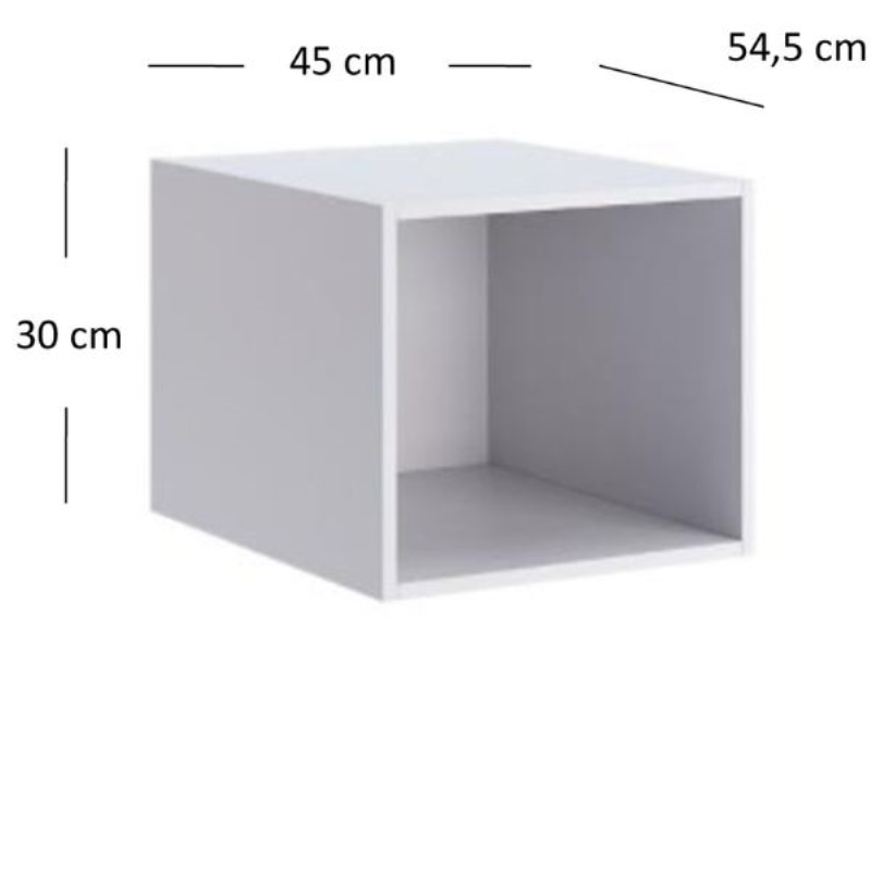 EMY korpus nadstawki 1d/45x30 biały | Mebelbos — zdjęcie 2 EMY korpus nadstawki 1d/45x30 biały | Mebelbos — zdjęcie 2