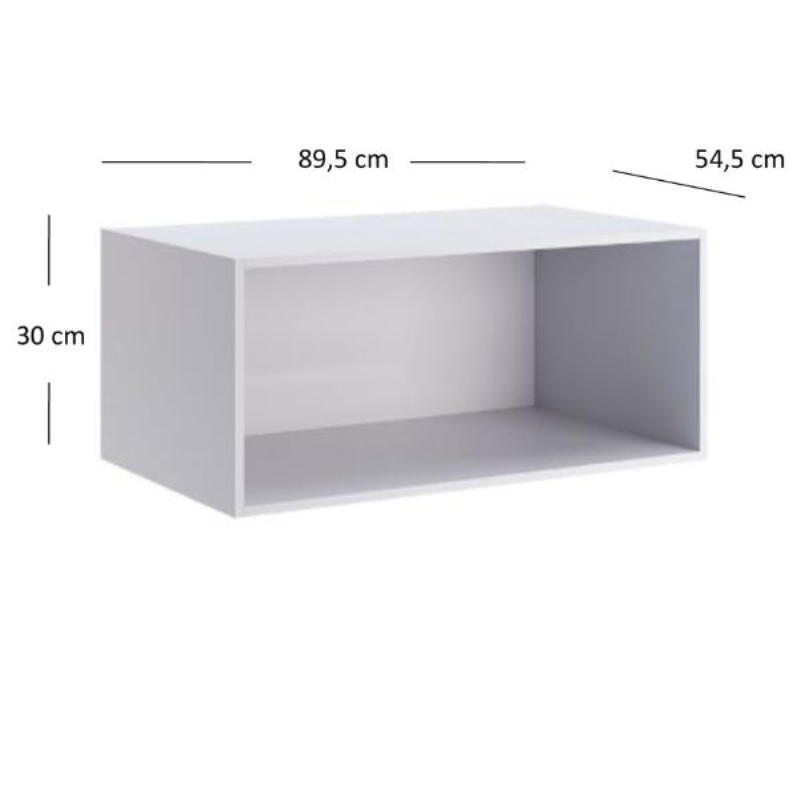 EMY korpus nadstawki 2d/90x30 biały | Mebelbos — zdjęcie 2