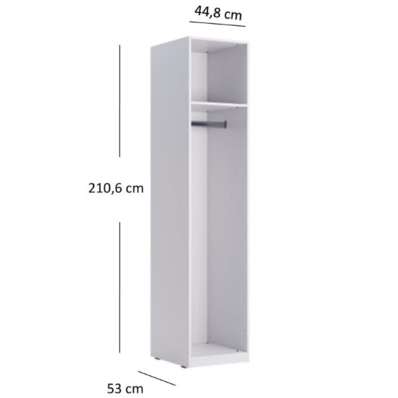 EMY korpus szafy 1d/45 biały | Mebelbos — zdjęcie 2 EMY korpus szafy 1d/45 biały | Mebelbos — zdjęcie 2