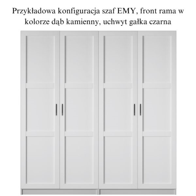 EMY front szafy 1d/45x210 RAMA biały | Mebelbos — zdjęcie 2